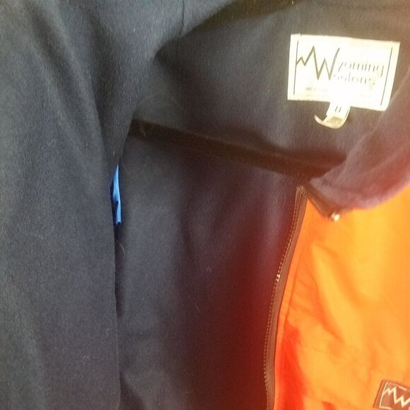 Jacket outerwear Wyoming woolens women's 8 red black woolen lining pocketed - Picture 9 of 15